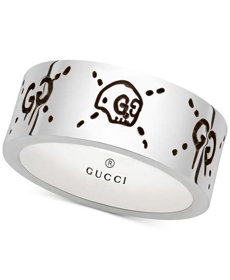 gucci ring men silver|gucci ghost ring men.